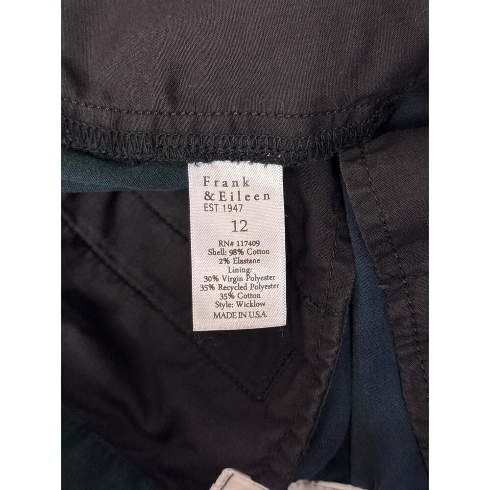 Frank & Eileen Wicklow Italian Chino Pants 12 Womens Tartan Plaid - Picture 7 of 7